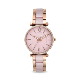 Correa de reloj Fossil ES4346 Acero inoxidable Rosado 16mm